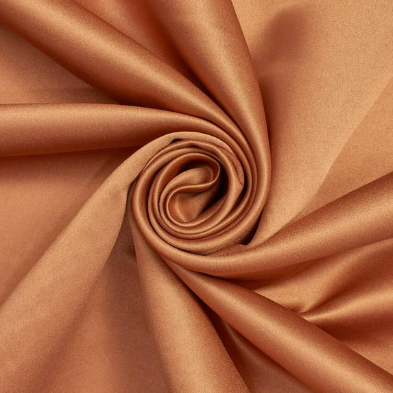 Matte Satin (Peau de Soie) Duchess Fabric Bridesmaid Dress 60" Wide Sold BTY Many Colors (Copper)