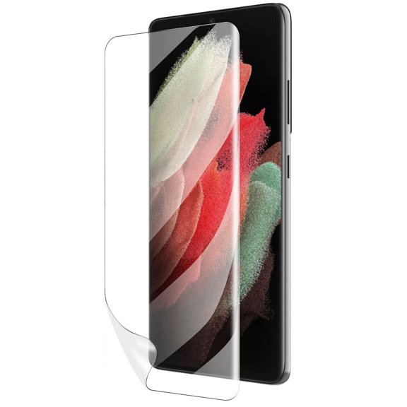 Matte Screen Protector TPU Film for Samsung Galaxy S21 Plus - Anti-Glare Anti-Fingerprint (Fingerprint Works) Case Friendly 3D Edge