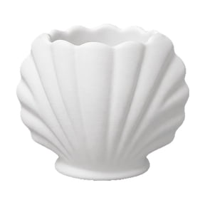 Matte Seashell Candle Holder, Scallop Shaped Plastic Candle Cup, Boho Beach Style Decor, Ambient Lighting, Bathroom Vanity Bedroom Nightstand, Multi-Use Trinket Organizer, White