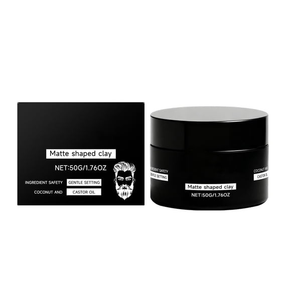 Matte Shapped Clay - Men's Hair Styling Clay, Firm Hold, Matte Finish, Hair Clay with Natural Ingredients, Add Volume & Texture, Premium Mens Hair Type