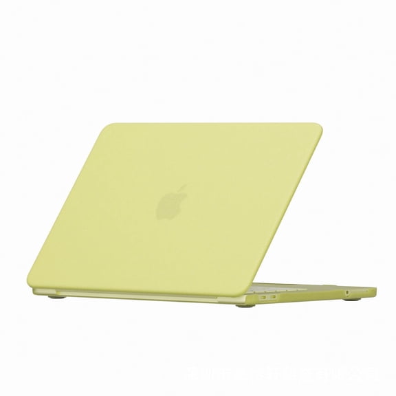Matte Shell Case for MacBook Neo 13", Sand Finish, Anti-Fingerprint Scratch Resistant PC Cover, Thin & Light, Snap-On, Full Protection,Citrus Yellow