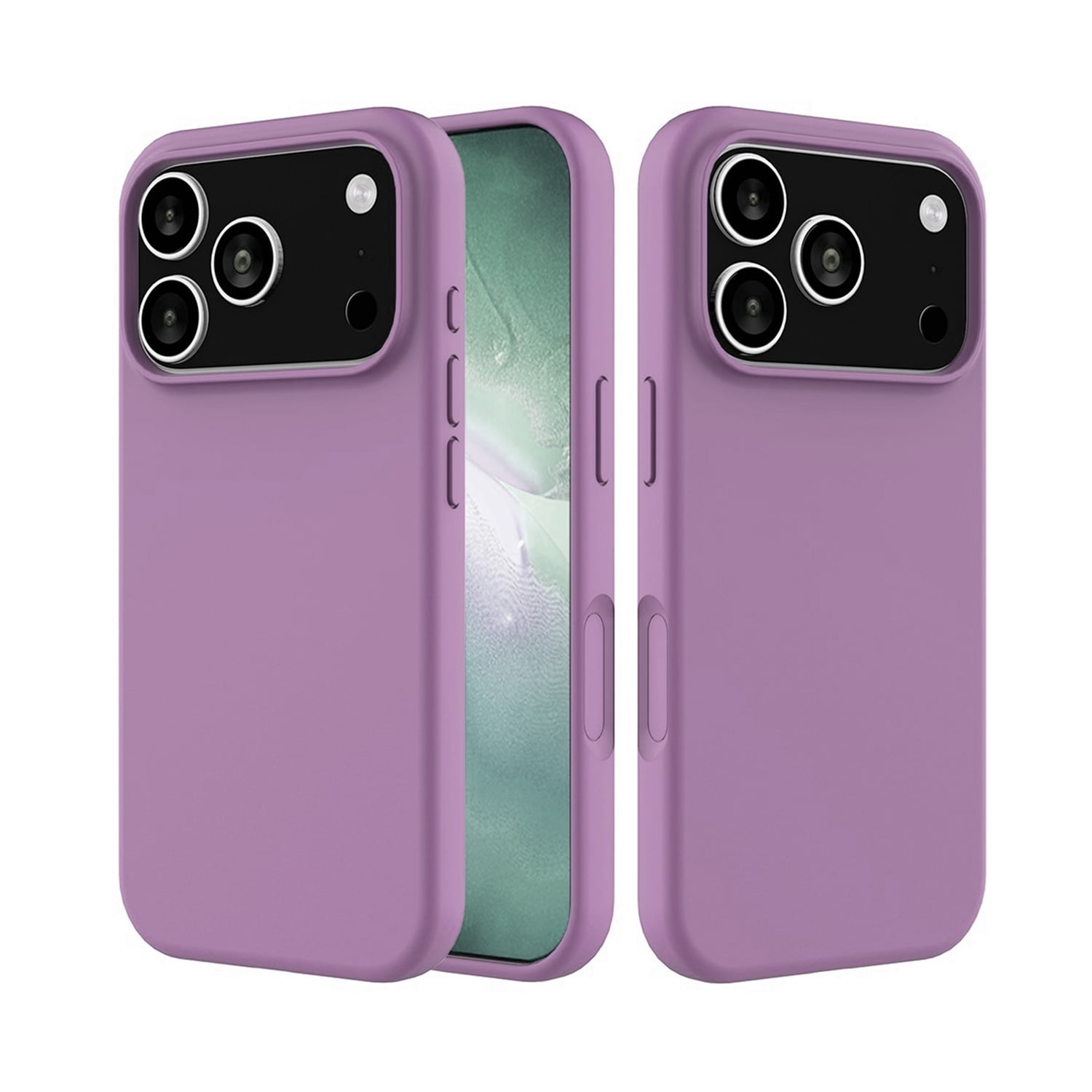 Matte Silicone Protective Case for iPhone 17 Pro Max - Lilac