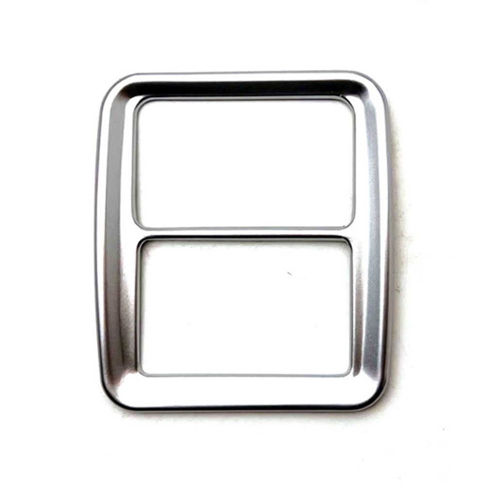 Matte Silver Hazard Emergency Light Frame Warning Lamp Switch Cover