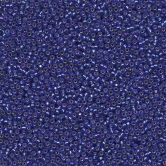Matte Silver-Lined Cobalt Miyuki Seed Beads 15/0 15-920F-TB