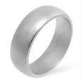 thumbnail image 1 of Matte Silver Wedding Band, Size : 08, 1 of 1