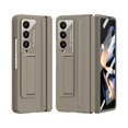 thumbnail image 1 of Matte Slim Case for Samsung Galaxy Z Fold 4 Case wth Glass Screen Protector, Ultra Thin Lightweight Kickstand Magnetic Hinge Protective Phone Case for Samsung Galaxy Z Fold 4 5G, Brown, 1 of 7
