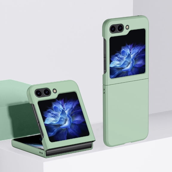 Matte Slim Phone Case For Samsung Galaxy Z Flip 6,Shockproof Lightweight Ultra Thin Hybrid Liquid Silicone Anti-Fingerprint Hard PC Scratch-Resistant Phone Case For Samsung Galaxy Z Flip 6,Mint