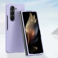 thumbnail image 1 of Matte Slim Phone Case For Samsung Galaxy Z Fold 4,Shockproof Lightweight Ultra Thin Hybrid Liquid Silicone Anti-Fingerprint Hard PC Scratch-Resistant Phone Case For Samsung Galaxy Z Fold 4,Purple, 1 of 9