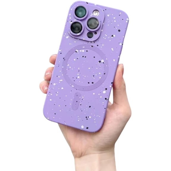 Matte Soft Silicone Case for iPhone 15 14 13 12 11 Pro Xs Max Xr 8 Plus Wireless Charging Magnetic Bumper Back Cover(for iPhone 15pro/Purple)
