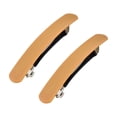 thumbnail image 1 of Matte Solid Color Hair Barrettes, Rectangle Spring Hair Clips, Non Slip for Women Girls Daily Hairstyle, Plastic, 2 Pack, 9.5 cm, 1 of 9