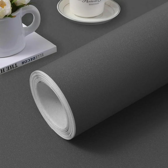 Matte Solid Color Wallpaper Self-Adhesive Vinyl Wallpaper Waterproof Wall Stickers Decorative Film Contact Paper Kitchen Home De