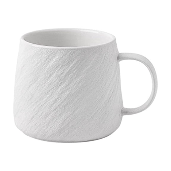 Matte Stone Texture Mug, Ceramic Coffee Mug in Two Colors Set of 1, With A Large Capacity of 16.91 oz for Men'S Water Cups