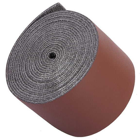 Matte Style PU Leather Ribbon Flat Saddle Brown 1-1/2 inch(37.5mm) about 2.19 Yards(2m)/Roll DIY