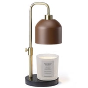 Merkury Innovationss Matte Taupe Metal Candle Warmer Lamp with Adjustable Height