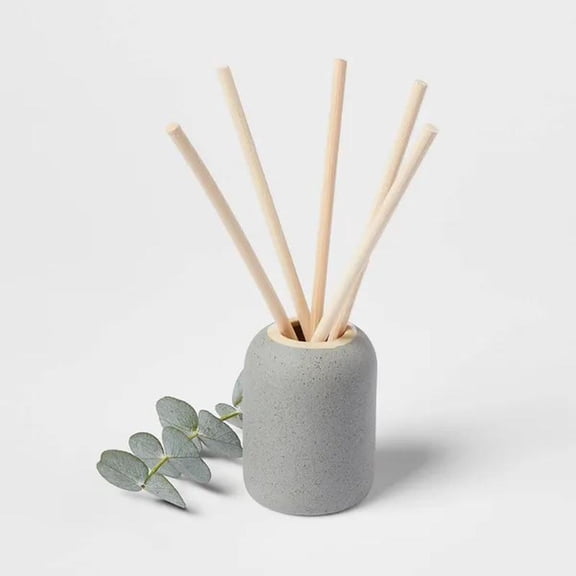 Matte Textured Ceramic Diffuser: Lavender Eucalyptus, Gray
