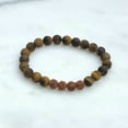thumbnail image 1 of Matte Tiger Eye and Rudraksha Bracelet, 1 of 5