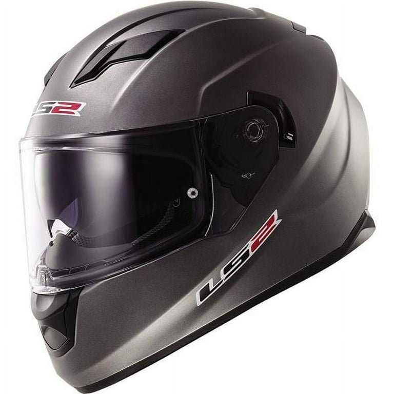 Matte Titanium Sz S LS2 FF328 Stream Full Face Helmet - Walmart.com