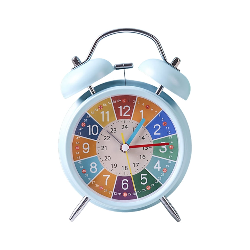 Matte Twin Belled Alarm Clock with Backligt Loud Alarm Clocks for