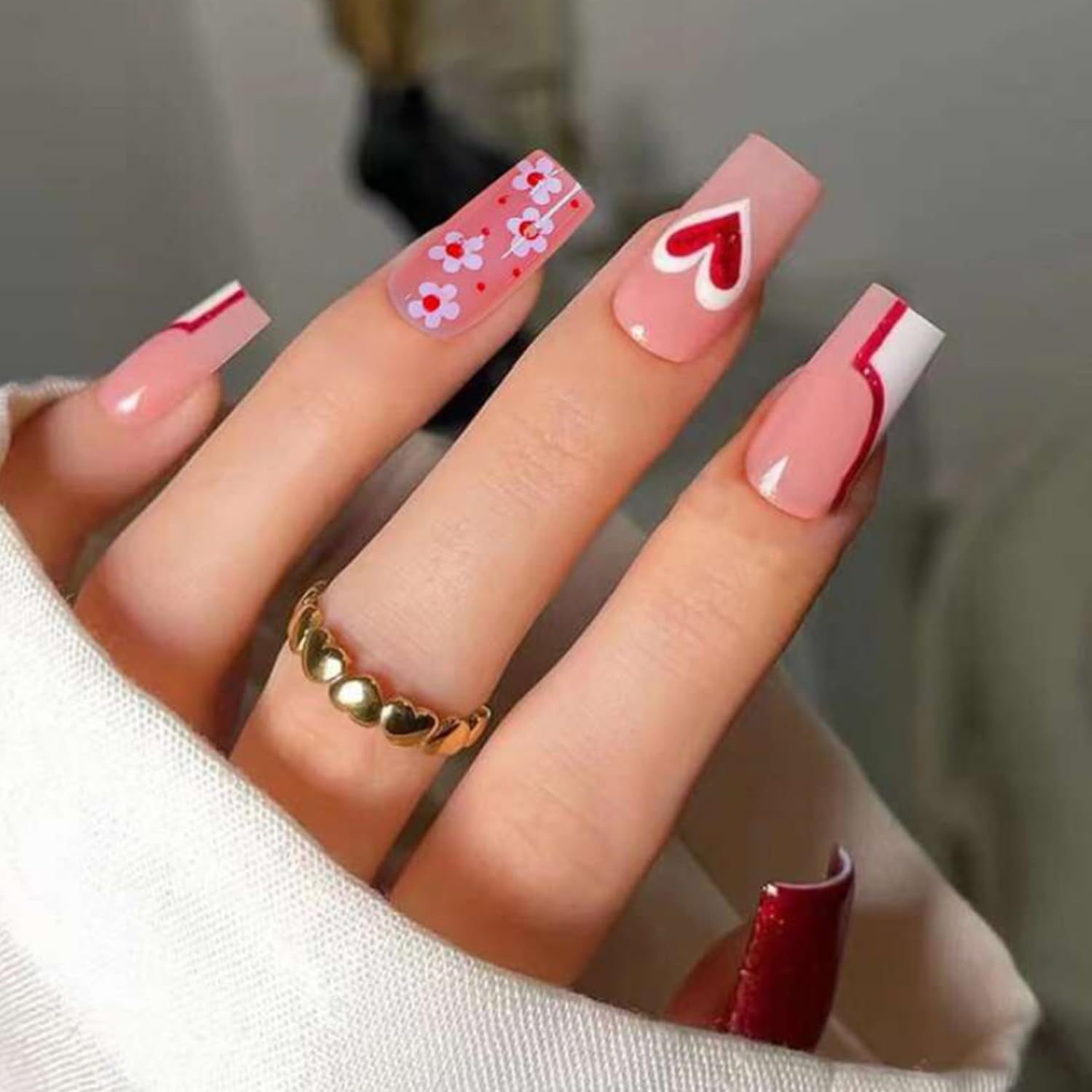 Matte Valentine Nail