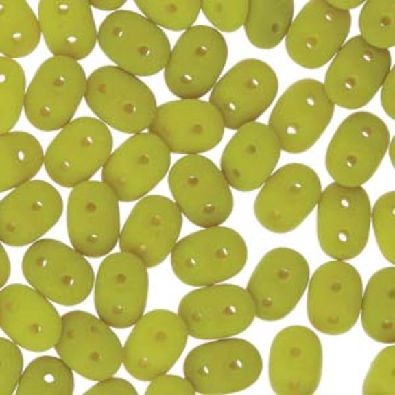 Matte Velvet Lemongrass Superduo Beads DU0502010-29535-TB