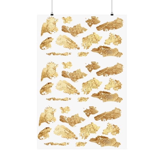Matte Vertical Posters- Gold glitter