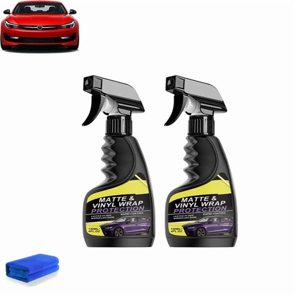 Matte & Vinyl Wrap Protection Spray, Cars Vinyl Wrap Protectant Cleaner, Matte Finish Detailer and Spray Sealant for Cars