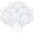 thumbnail image 1 of Matte White Balloons - 12 Inch Latex Balloons - 72 Pack, 1 of 8
