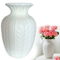 thumbnail image 1 of Matte White Flower Vase,Unique Wheat Ear Textured Modern Large Vases for Trendy Home Decor Living Room Entryway Shelf Office Rustic Table Centerpiece(Matte White,A), 1 of 7