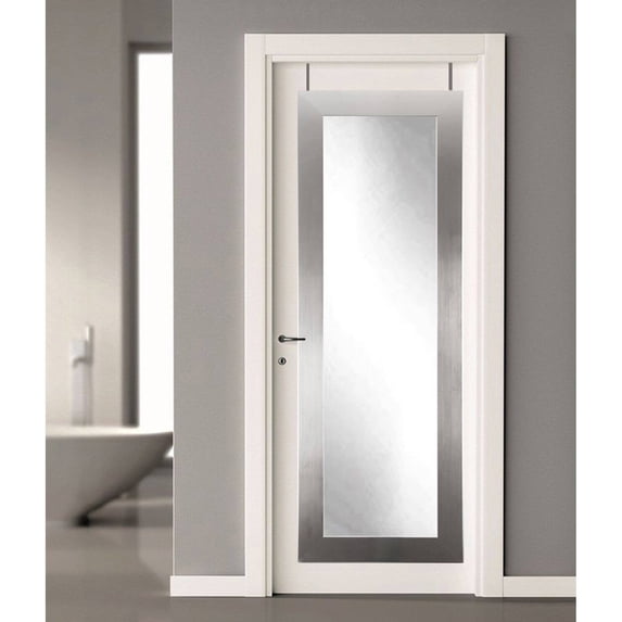 American Made Matte White Over the Door Full Length Mirror 21.5 x 71 in. BM3THINH