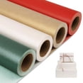 thumbnail image 1 of Matte Wrapping PaperSolid Color Pearly-Lustre Paper-4 Roll 17 Inches X 32.8 Feet Per roll.Gift Wrapping Paper Perfect for Wedding Valentine's Day Birthday Halloween Christmas  Shower, 1 of 8