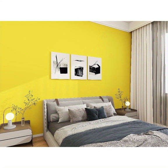 Matte solid color self-adhesive wallpaper roll, waterproof and easy to apply. Ideal for wall decor in dorms, rentals, kitchens, bedrooms and living rooms, multiple colors available.