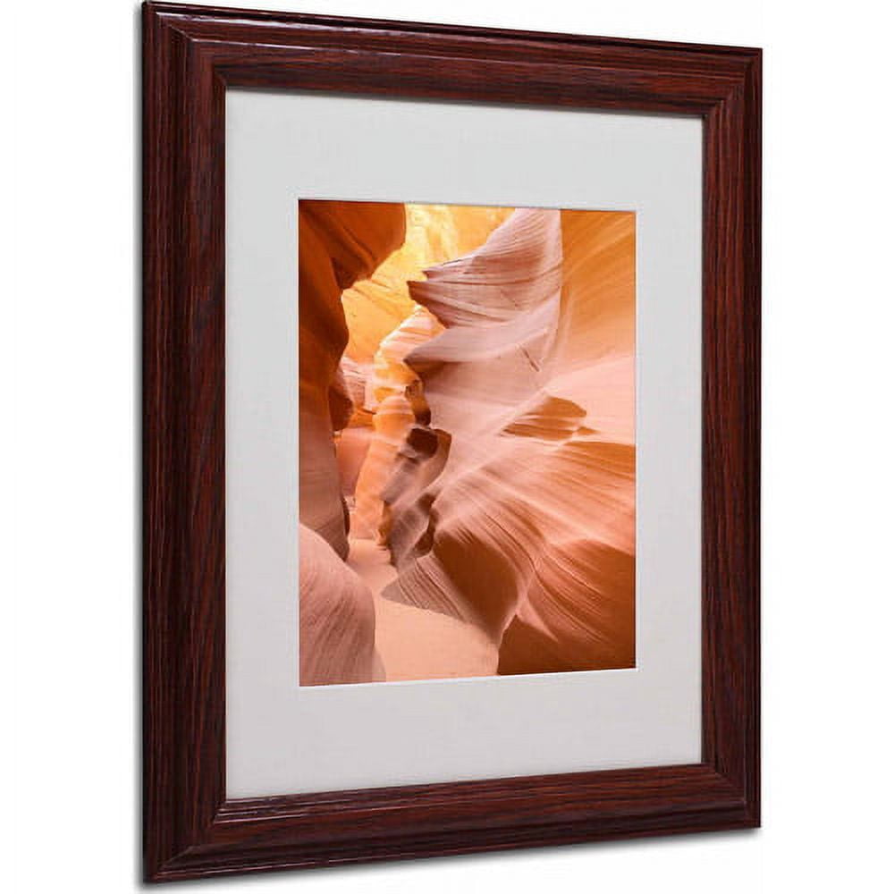 Matted art under acrylic in a wood frame