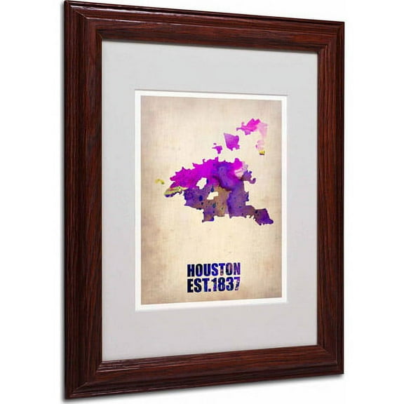 Matted art under acrylic in a wood frame