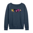 thumbnail image 1 of Mattel - 80Th Lineup Color  - Women's French Terry Long Sleeve Shirt, 1 of 4