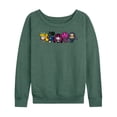 thumbnail image 1 of Mattel - 80Th Lineup Color  - Women's French Terry Long Sleeve Shirt, 1 of 4