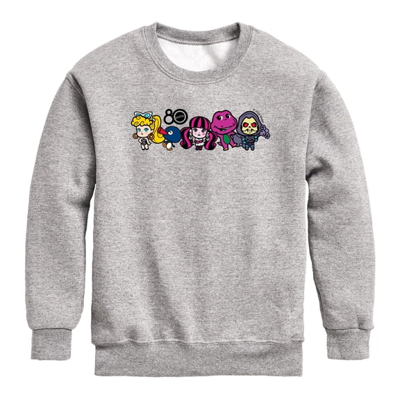 Mattel - 80th Lineup Color - Youth Boys Crew Fleece Sweatshirt