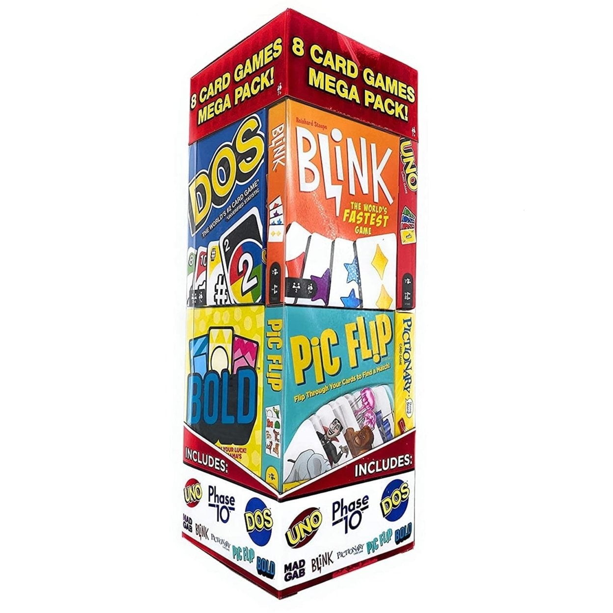 Uno Flip! and Bold Card Games - 2 games in one pack New Family Night Board  Game