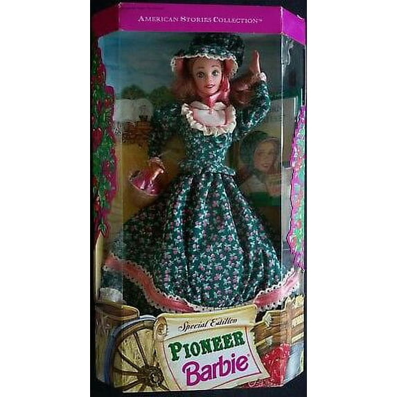 Mattel American Stories Collection Pioneer Barbie Doll Special Edition 1994 4" Height 8" Width