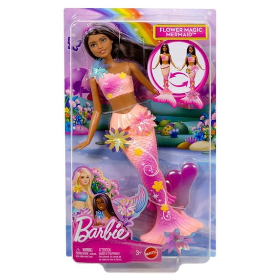 Mattel Barbie - Blooming Feature Mermaid Black Figures - Pack of 4