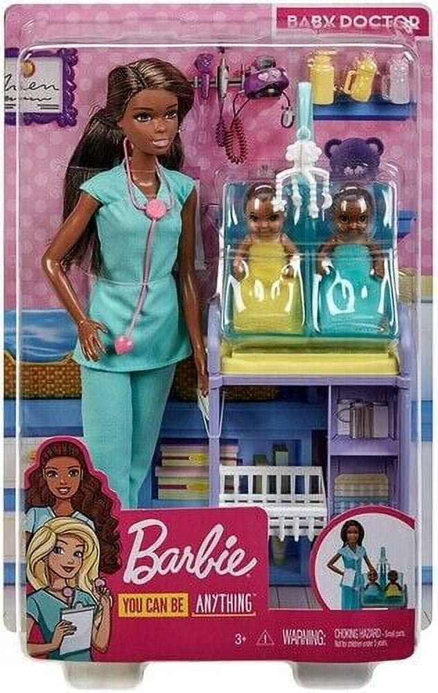 Mattel Barbie Career Baby Doctor Playset African American New Toy