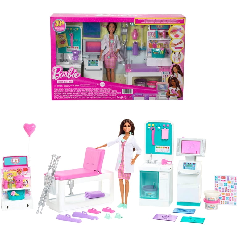 Free Shipping! Barbie Medical Playset with Doctor Doll, Cast