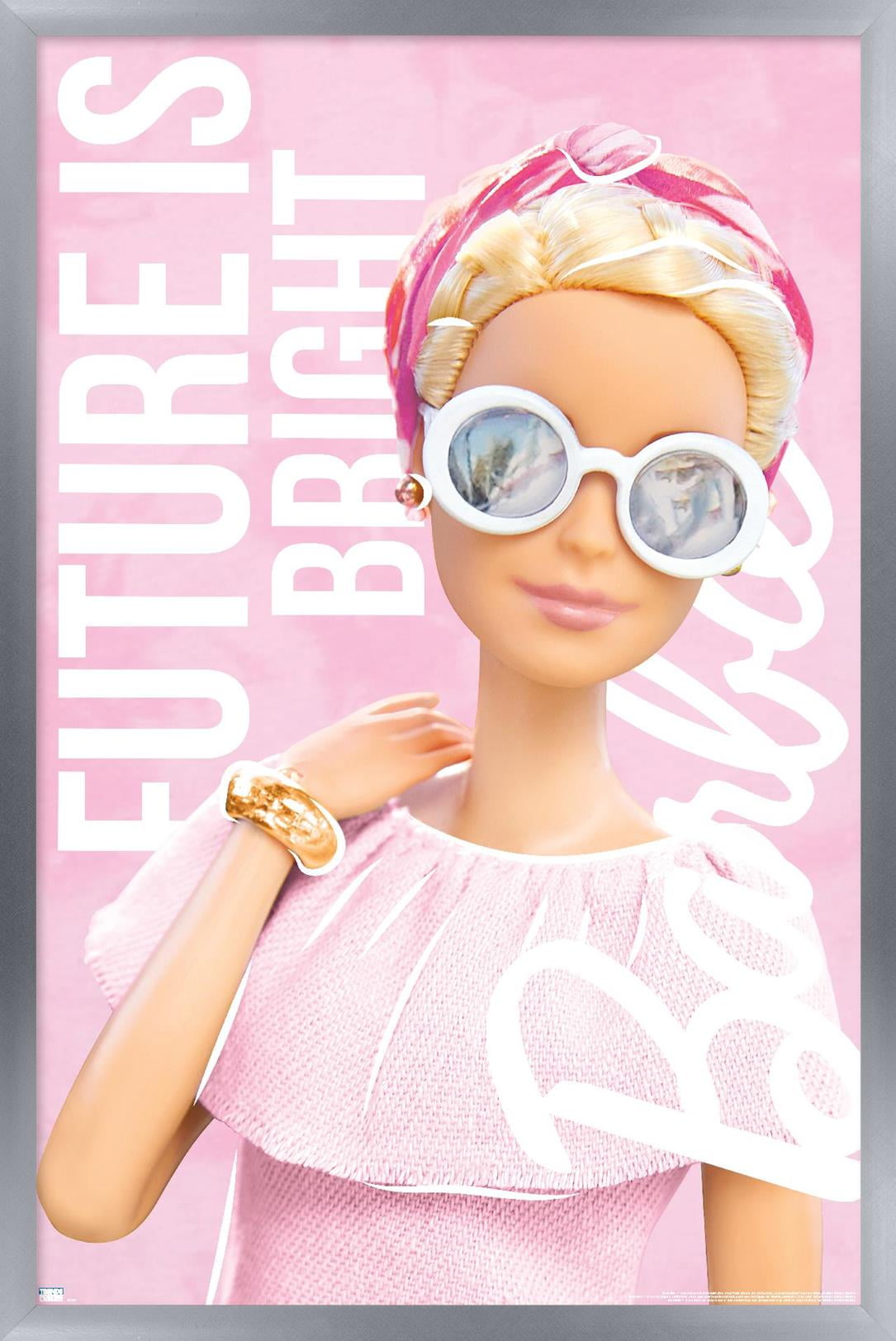 Mattel Barbie - Future is Bright Wall Poster, 14.725" x 22.375" Framed