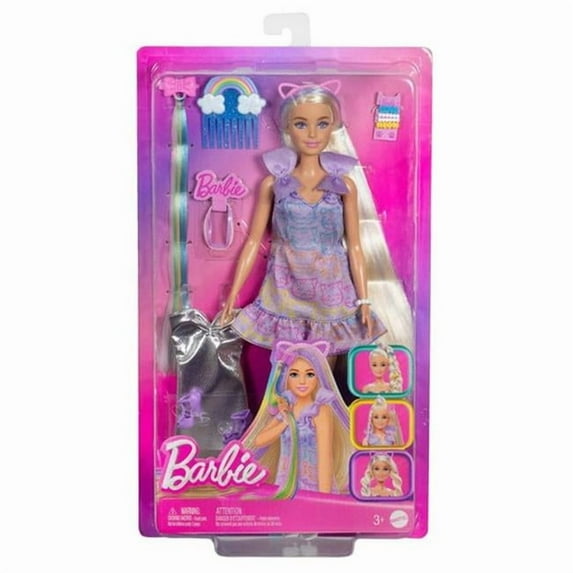 Mattel MTTJCT72 Barbie - Hair Play Doll Blonde Toy - Pack of 4