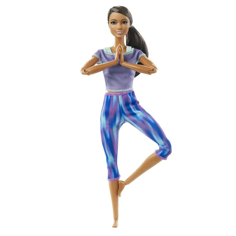 Barbie Made to Move Doll with Realistic Body Arms Legs, Curly