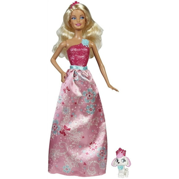 Mattel Barbie Princess and Pet Collection Doll with Poodle Companion, for Ages 3+