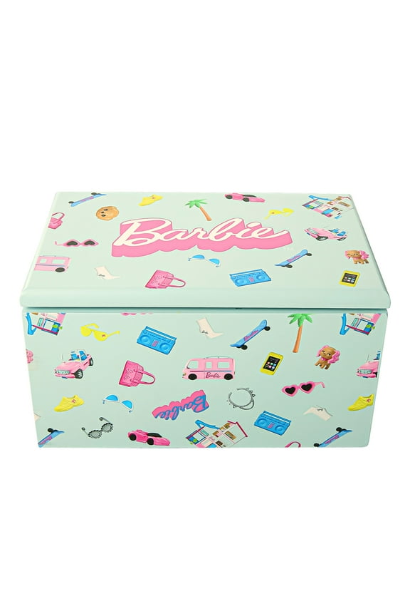 Mattel Barbie Signature Blue Jewelry Box with Pink Liner
