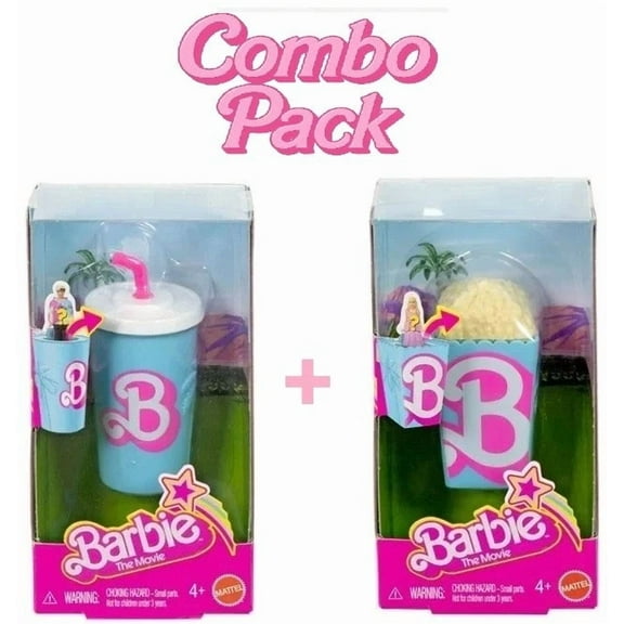 Mattel Barbie The Movie Mini BarbieLand Dolls Popcorn & Soda – Barbie Collection