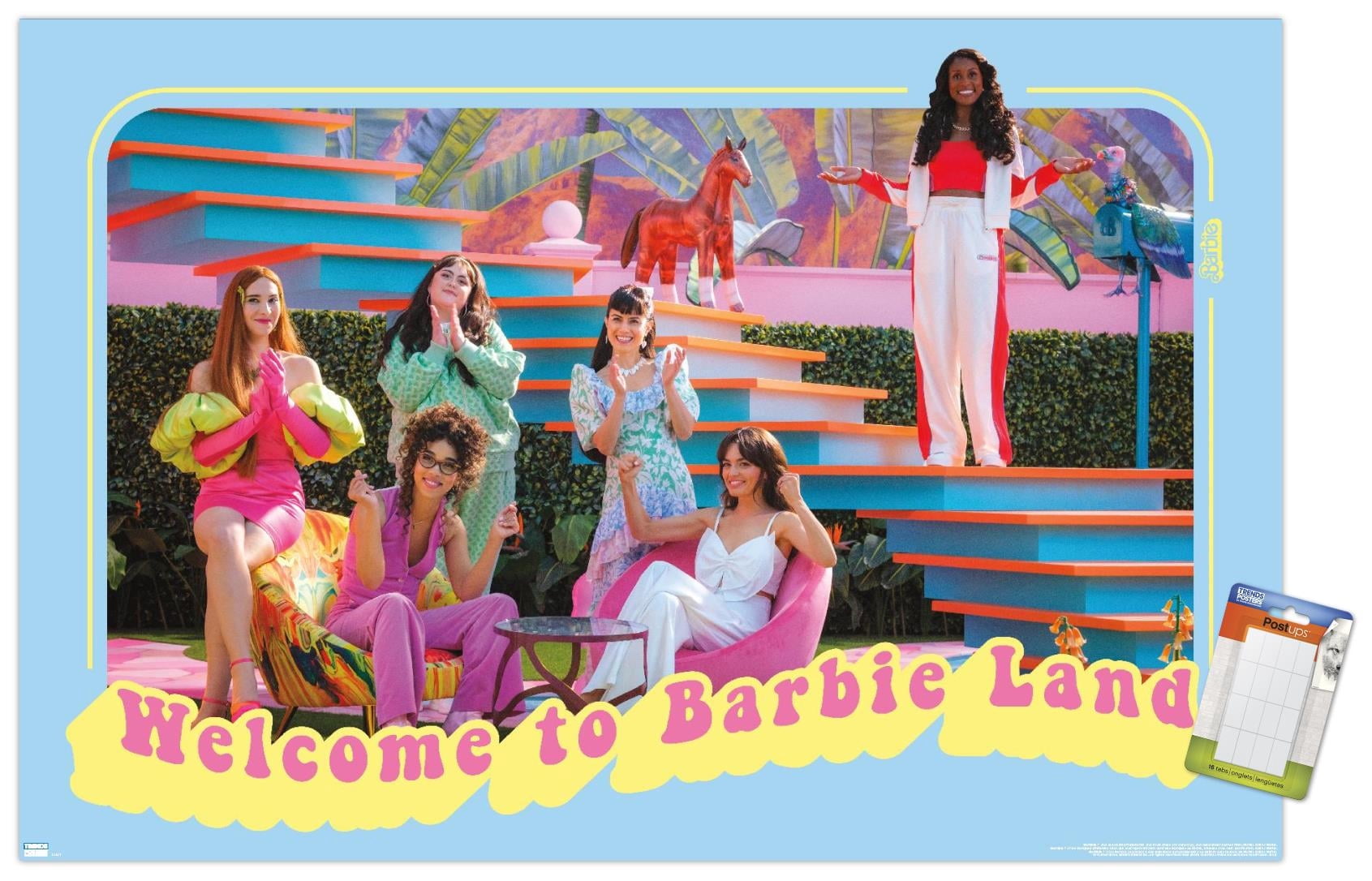 Mattel Barbie: The Movie - Welcome To Barbie Land Wall Poster, 22.375" x 34"