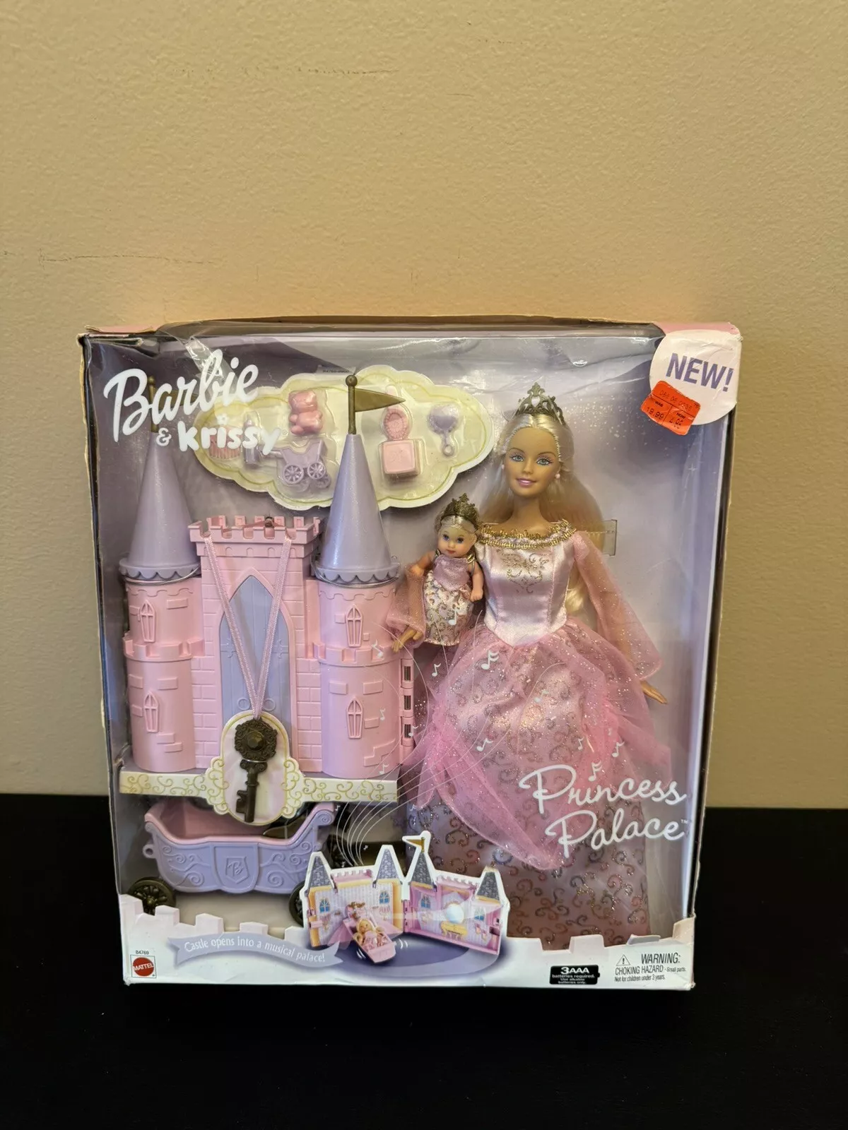 Mattel Barbie and Krissy Princess Palace Play Set Pink 2003 B4769