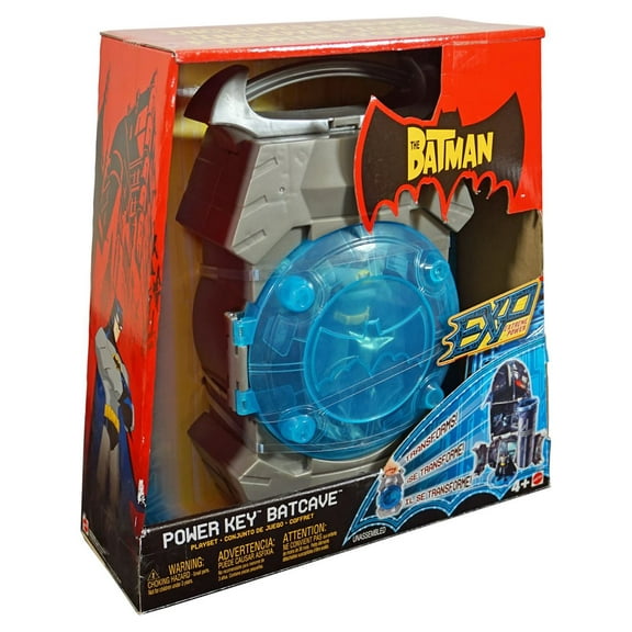 Mattel Batman Power Key Batcave Playset, EXP Power, It Transforms, Includes Figure